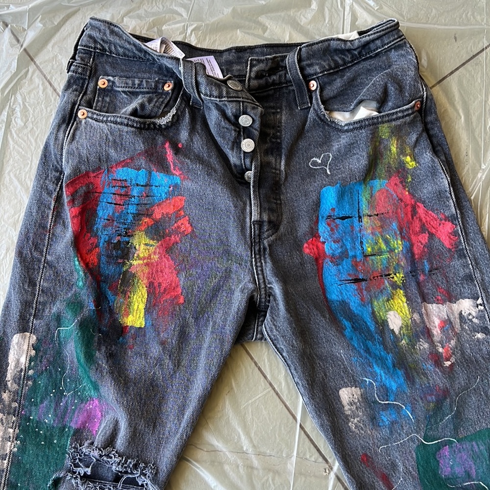 Abstract Artist Jeans #4